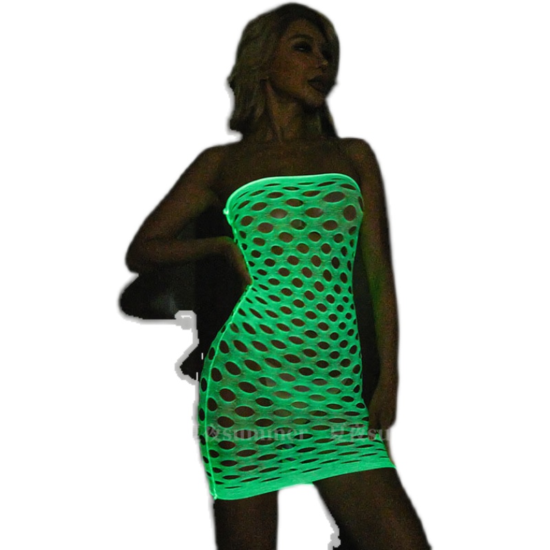 Bodystocking Fishnet - Luminous Glow in The Dark Fishnet