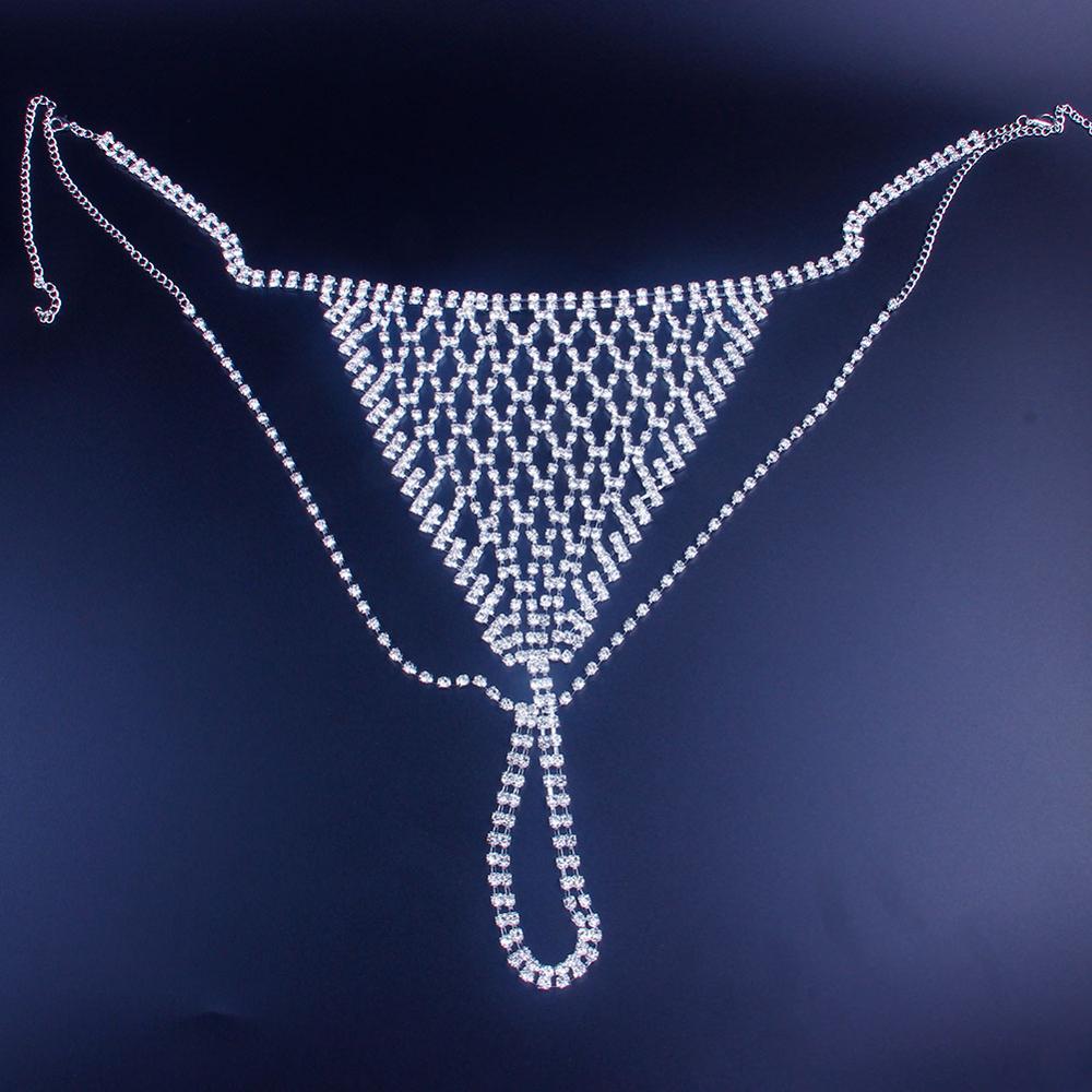Stonefans Mesh Rhinestone Body - огляд і ціна Thong Bikini Women