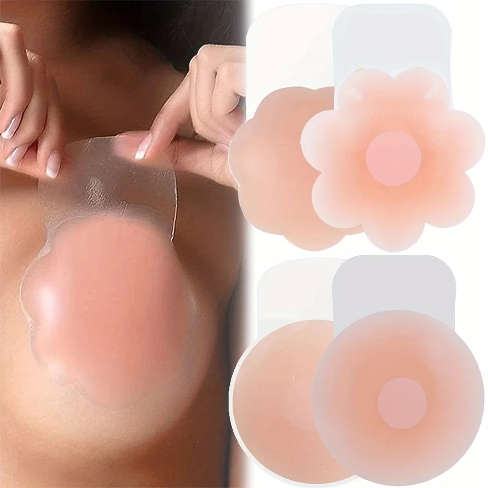 1Pairs Silicone Nipple Cover L - огляд і ціна Push Up Bra Padded