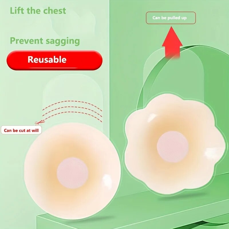 1Pairs Silicone Nipple Cover L - огляд і ціна Push Up Bra Padded