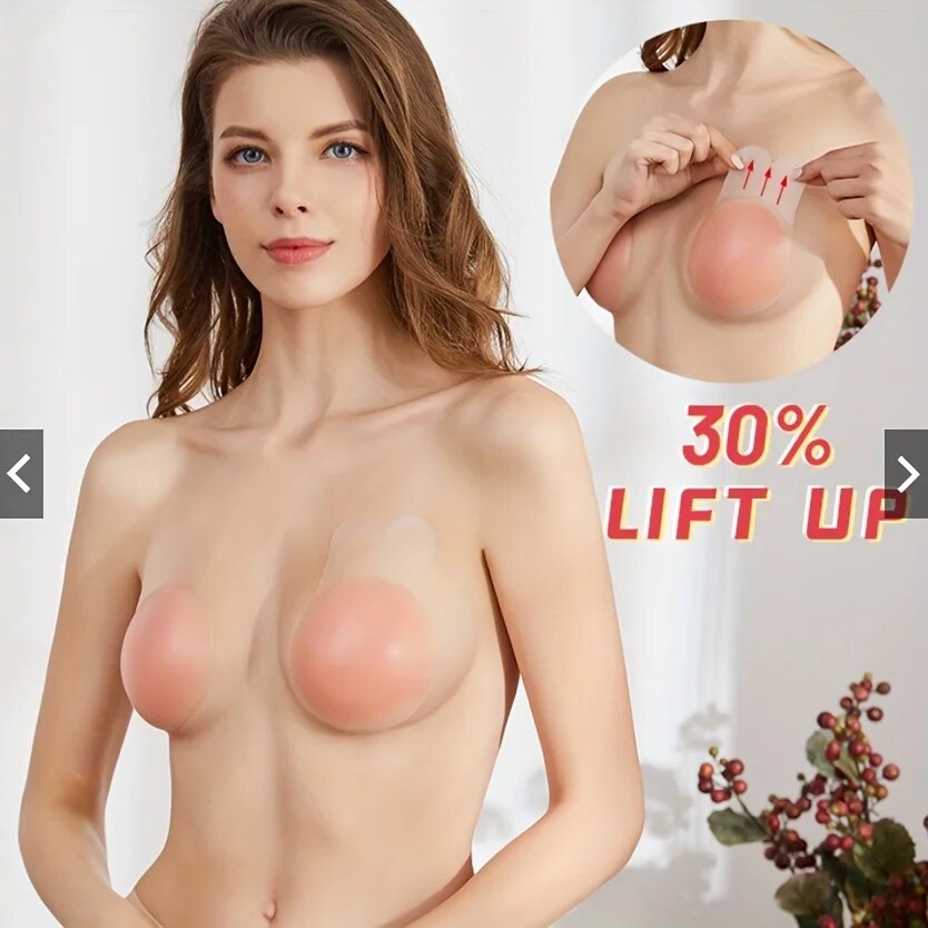1Pairs Silicone Nipple Cover L - огляд і ціна Push Up Bra Padded
