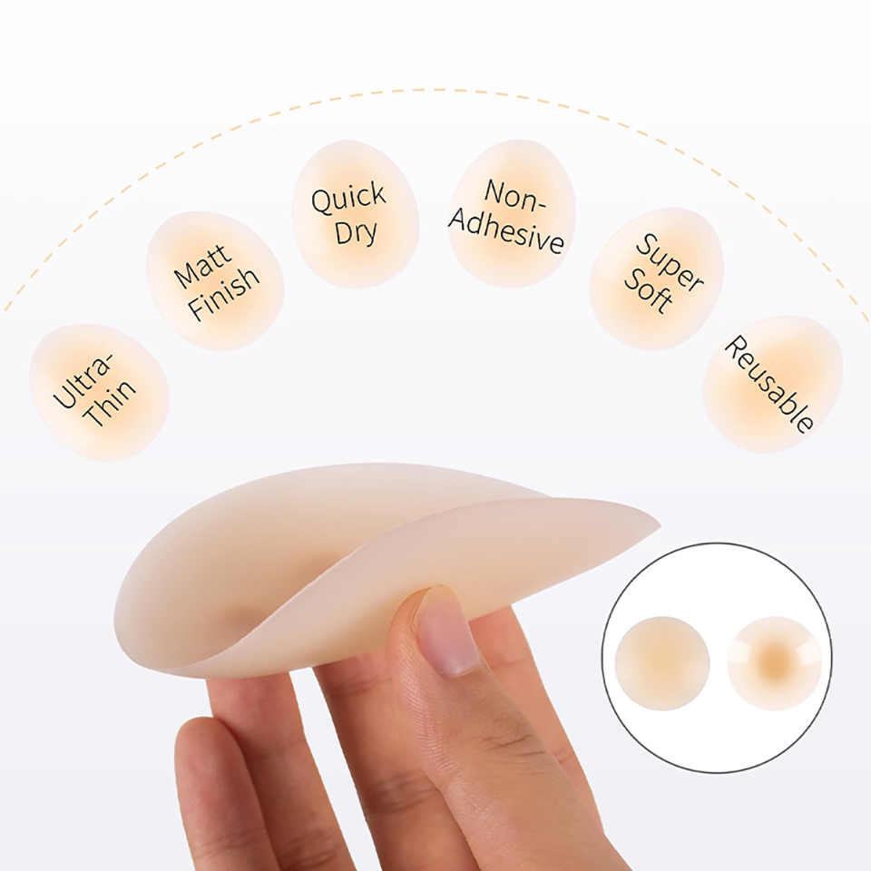 No Glue Self Adhesive Nipple C - огляд і ціна Silicone Bra Adhesive