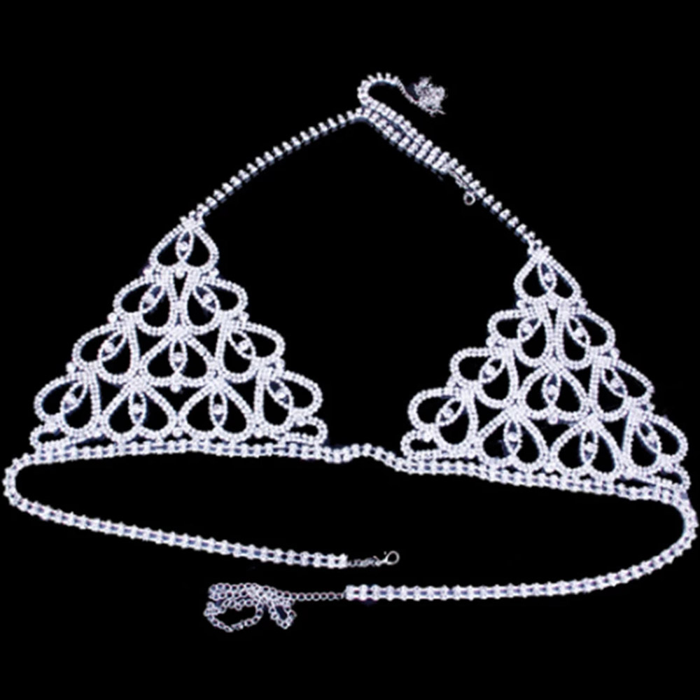 Fashion Rhinestone Heart Bra T - огляд і ціна Thong Bikini Women