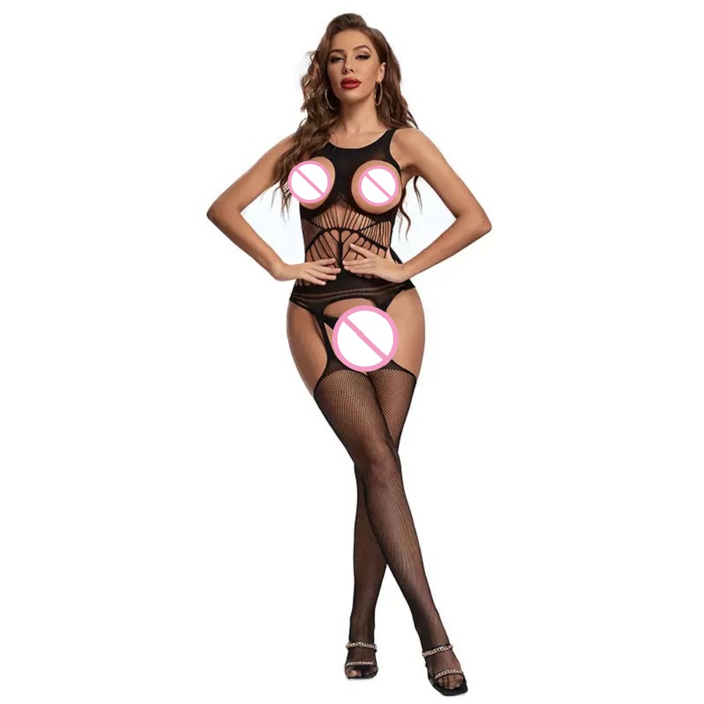 Crotchless Bodysuits Transpare - огляд і ціна Bodystocking Fishnet