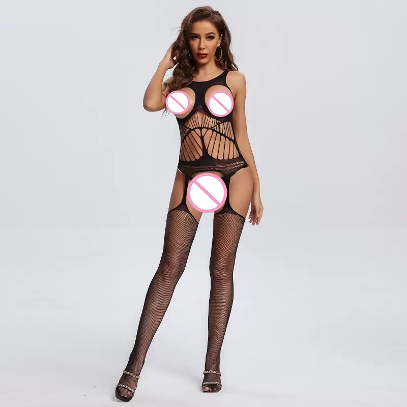 Crotchless Bodysuits Transpare - огляд і ціна Bodystocking Fishnet