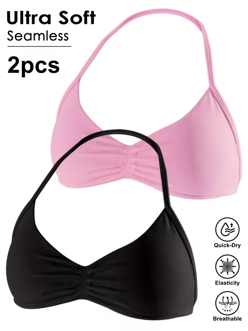 2pcs Seamless Sexy Open Back G - огляд і ціна Push Up Bra Padded