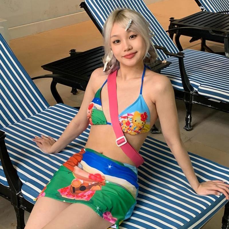 Y2K Girls Kawaii Hello Kittys  - огляд і ціна Thong Bikini Women